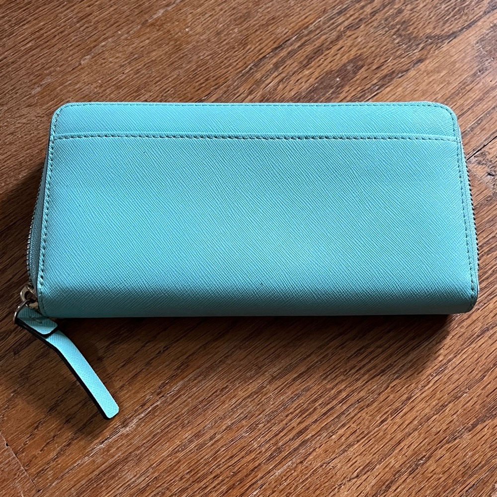 Kate Spade Aqua Wallet with Ice Cream Motif - Picture 2 of 4